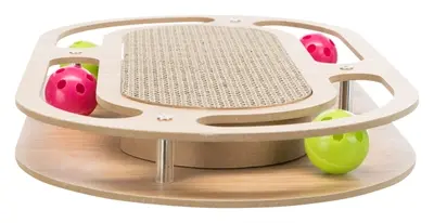 Trixie krabkarton met speelgoed en catnip 46 x 25 x 4 cm – MDF frame - Afbeelding 3
