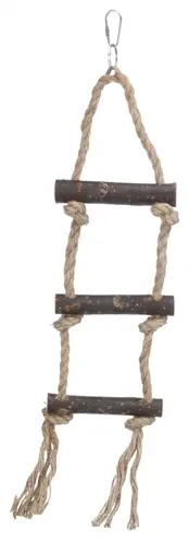 Trixie knoopladder schorshout/sisal 3 treden 40 cm – 3 stuks