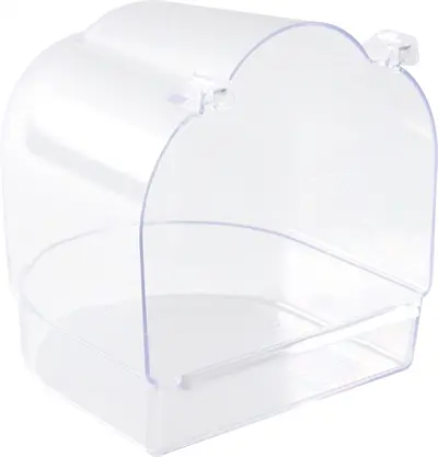 Trixie vogelbadhuis halfrond transparant 15 x 14 x 15 cm – 4 stuks