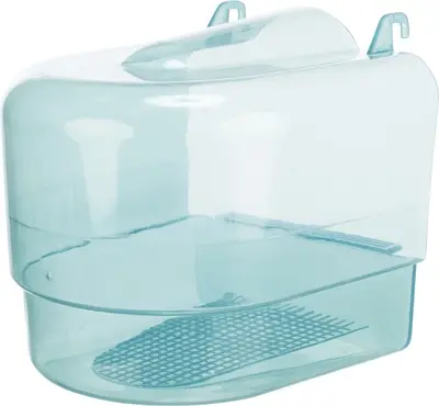 Trixie vogelbadhuis halfrond transparant blauw 17 x 15 x 16 cm – 3 stuks - Afbeelding 2