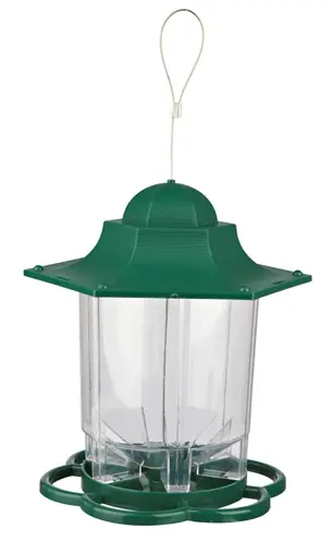 Trixie voedersilo tuinvogels groen 22 cm 1,4 l – afneembaar deksel