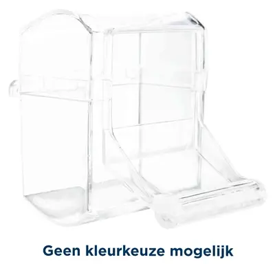 Trixie voerbak voor vogels transparant 7 x 7 cm 70 ml – met deksel