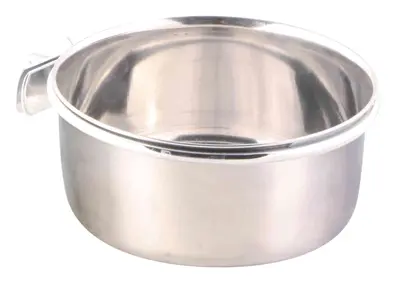 Trixie voerbak RVS 600 ml 12 cm – met schroefbevestiging voor kooi - Afbeelding 4