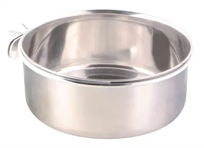 Trixie voerbak RVS 900 ml 14 cm – met schroefbevestiging voor kooi - Afbeelding 4