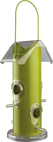 Trixie voerdispenser tuinvogels metaal groen 25 cm 800 ml