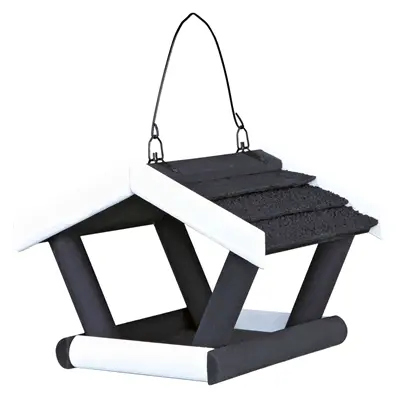 Trixie voederhuis zwart/wit 17 x 14 x 19 cm – bitumen dak