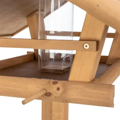 Trixie voederhuis met silo grenenhout bruin 53 x 53 x 28 cm - Afbeelding 5