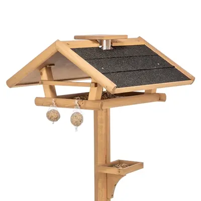 Trixie voederhuis met silo grenenhout bruin 53 x 53 x 28 cm - Afbeelding 9