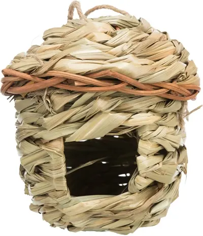 Trixie grasnest 11 cm – schuilhuisje voor vogels, 3 stuks