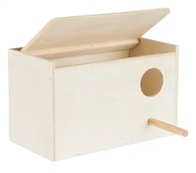 Trixie nestkastje hout 21 x 12 x 13 cm – ingang 4 cm, opklapbaar deksel - Afbeelding 4