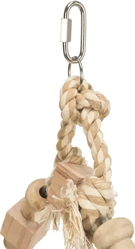 Trixie boogschommel met houten blokjes 20 x 29 cm – 3 stuks - Afbeelding 2
