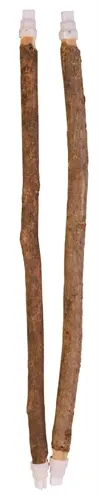 Trixie zitstokken schorshout 35 cm, ø 1-1,2 cm – met einddopjes
