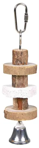 Trixie knabbelspeelgoed schorshout 16 cm – voor snavelverzorging