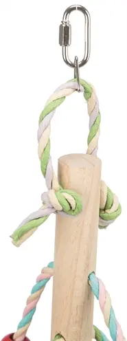 Trixie vogelspeelgoed hout meerkleurig 31 cm – met papierkoord - Afbeelding 3