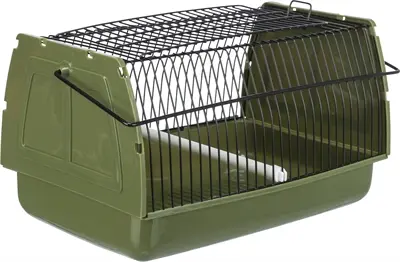 Trixie vervoersbox vogel en knaagdier groen 22 x 15 x 14 cm – 3 stuks