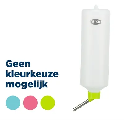 Trixie drinkfles kunststof 600 ml – met draadbeugel, diverse kleuren