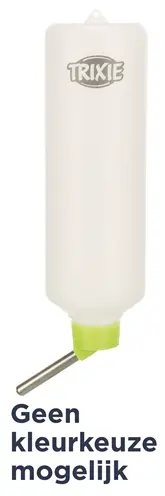 Trixie drinkfles kunststof 450 ml met draadbeugel – in display, assorti