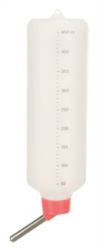 Trixie drinkfles kunststof 450 ml met draadbeugel – in display, assorti - Afbeelding 4