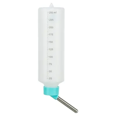 Trixie drinkfles kunststof 250 ml met draadbeugel – assorti kleuren - Afbeelding 3