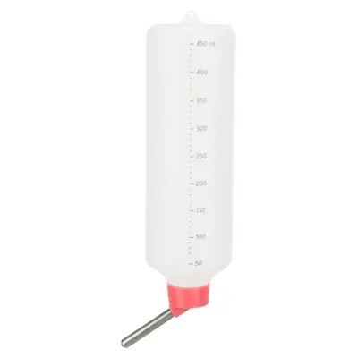 Trixie drinkfles kunststof 450 ml met draadbeugel – assorti kleuren - Afbeelding 3