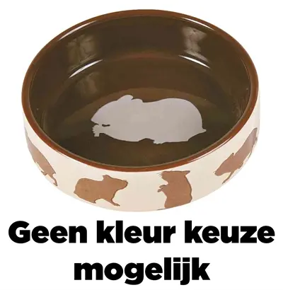 Trixie voerbak keramiek hamstermotief 80 ml, 8 cm – assorti