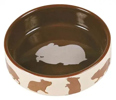 Trixie voerbak keramiek hamstermotief 80 ml, 8 cm – assorti - Afbeelding 2