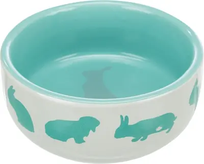 Trixie voerbak keramiek konijnenmotief 250 ml, 11 cm – assorti - Afbeelding 6