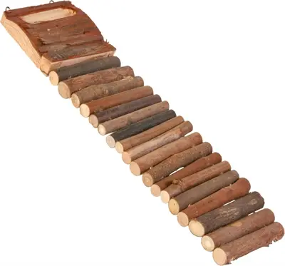 Trixie ladder hamster schorshout 27 x 7 cm – flexibel, 3 stuks