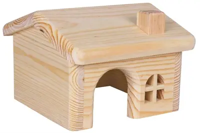 Trixie hamsterhuis vurenhout 15 x 15 x 11 cm – spijkervrij