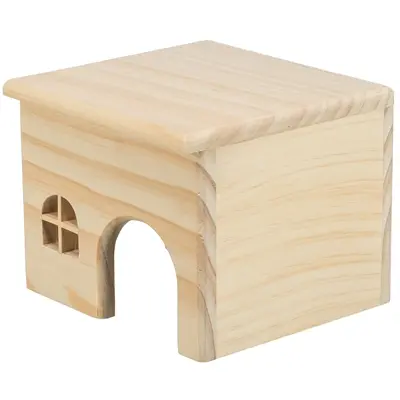 Trixie hamsterhuis hout spijkervrij 15 x 15 x 12 cm – 2 stuks - Afbeelding 3