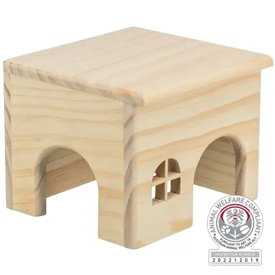 Trixie hamsterhuis hout spijkervrij 15 x 15 x 12 cm – 2 stuks - Afbeelding 5
