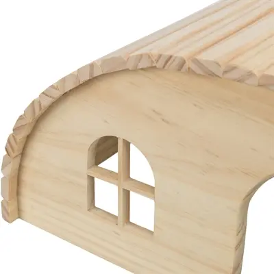 Trixie huis dwergkonijn hout spijkervrij 42 x 25 x 20 cm - Afbeelding 4