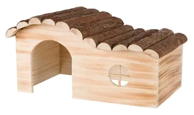 Trixie caviahuis schorshout 41 x 23 x 21 cm – gevlamd hout