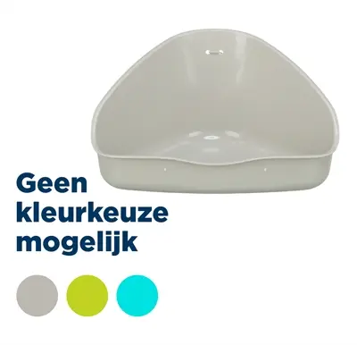 Trixie hoektoilet knaagdieren 16 x 12 x 7 cm – kunststof, assorti kleur