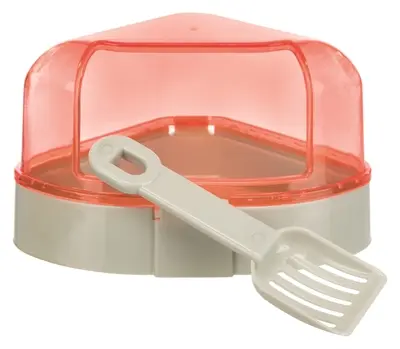 Trixie hoektoilet voor knaagdieren 14 x 11 x 8 cm – met schepje, assorti - Afbeelding 3