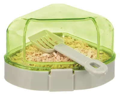 Trixie hoektoilet voor knaagdieren 14 x 11 x 8 cm – met schepje, assorti - Afbeelding 4
