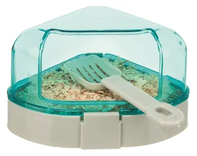Trixie hoektoilet voor knaagdieren 14 x 11 x 8 cm – met schepje, assorti - Afbeelding 6