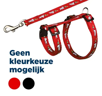 Trixie konijnentuig met riem 25-44 x 1 cm – verstelbaar singelband