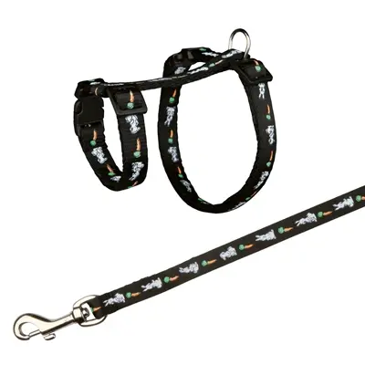 Trixie konijnentuig met riem 25-44 x 1 cm – verstelbaar singelband - Afbeelding 2