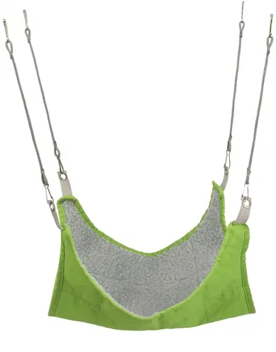 Trixie hangmat voor ratten 30 x 30 cm – nylon met schapenvacht look - Afbeelding 2
