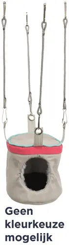 Trixie ritselholletje voor knaagdieren 10 x 10 x 9 cm – hangend, nylon - Afbeelding 4
