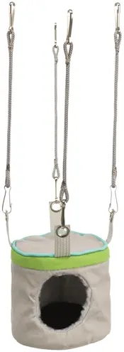 Trixie ritselholletje voor knaagdieren 10 x 10 x 9 cm – hangend, nylon - Afbeelding 2
