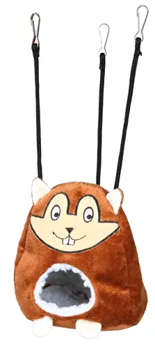 Trixie hangende iglo voor hamsters bruin 11 x 11 x 14 cm – pluche