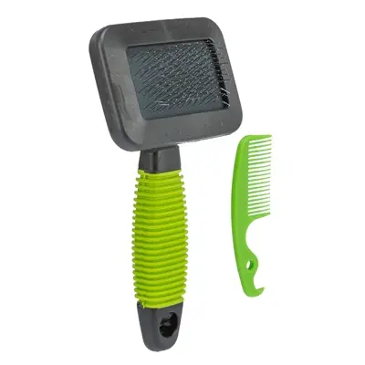 Trixie slickerborstel voor knaagdieren groen 13 x 7 cm – 3 stuks