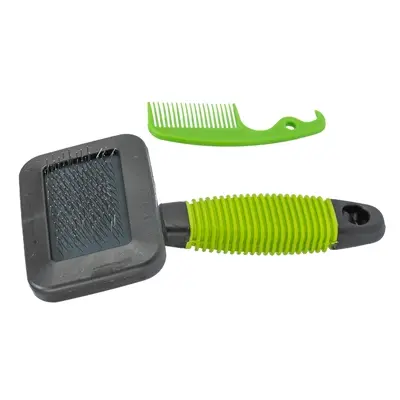 Trixie slickerborstel voor knaagdieren groen 13 x 7 cm – 3 stuks - Afbeelding 3