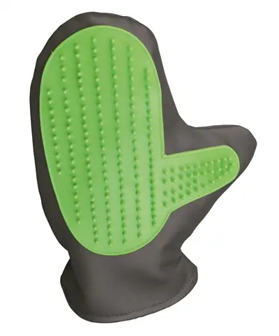 Trixie vachtverzorgingshandschoen groen 21 x 11 cm – Massage & Glans