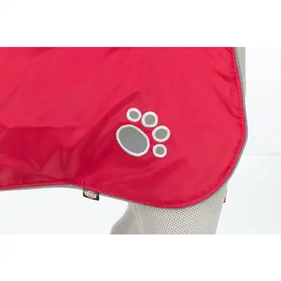 Trixie regenjas hond Orléans rood 30 cm – waterdicht, fleece voering - Afbeelding 4