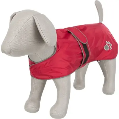 Trixie regenjas hond Orléans rood 30 cm – waterdicht, fleece voering - Afbeelding 8