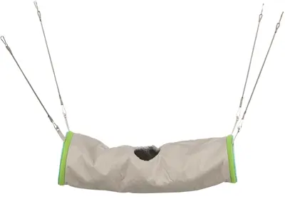 Trixie hangende tunnel voor fretten 45 x 20 x 20 cm – schapenvacht look - Afbeelding 2