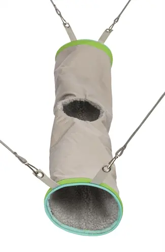 Trixie hangende tunnel voor fretten 45 x 20 x 20 cm – schapenvacht look - Afbeelding 5
